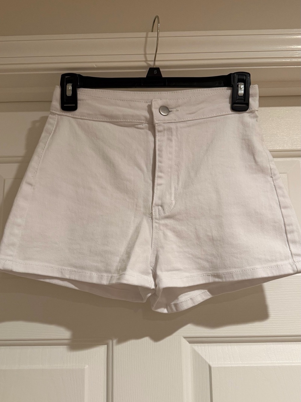 Classic High-Rise White Women’s Shorts